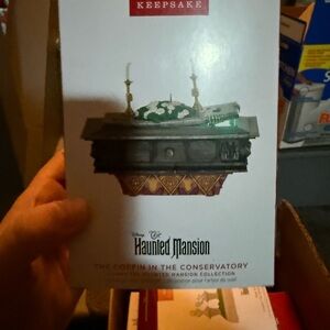 Disney Haunted Mansion Coffin Keepsake Box - Green and Gold